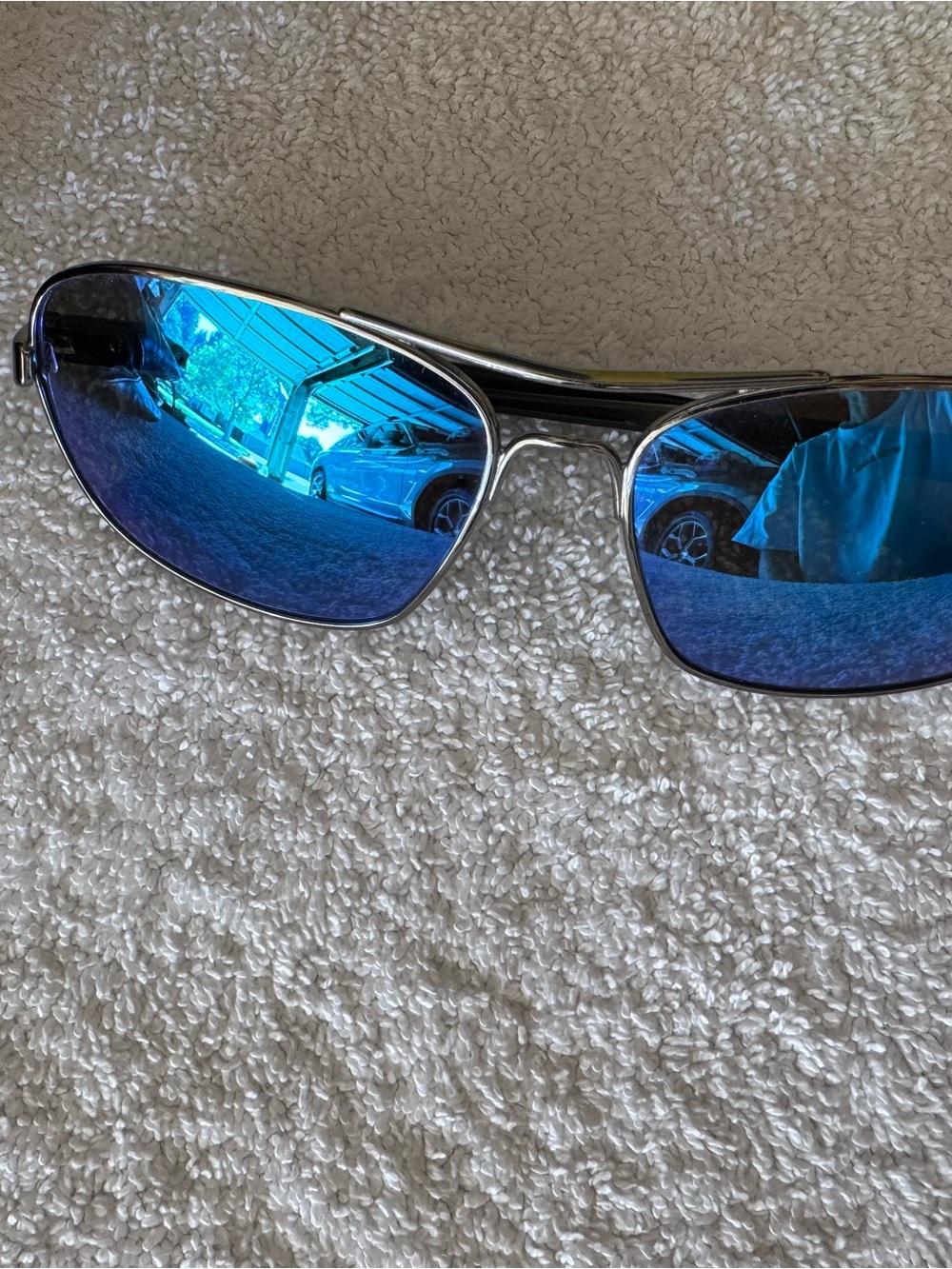 Oakley Blue Mirrored Sanctuary Sunglasses